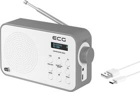 Radiopřijímač s DAB+ ECG RD 110 DAB bílá barva
