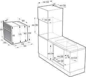 Trouba Gorenje BSA6138B černá barva
