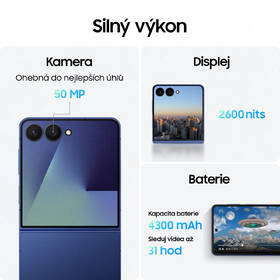 Mobilní telefon Samsung Galaxy Z Flip7 5G 12 GB / 256 GB modrý

 obrázek produktu 6 z 18