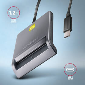Čtečka eObčanek Axagon USB-C FlatReader Smart card šedá

 obrázek produktu 4 z 4