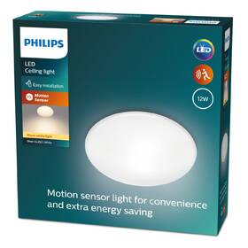 Stropní svítidlo Philips Shan CL253, senzor pohybu, teplá bílá bílé

 obrázek produktu 2 z 2