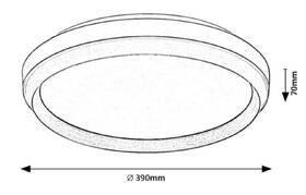 Stropní svítidlo Rabalux Fontana 71159 hnědé

 obrázek produktu 6 z 6