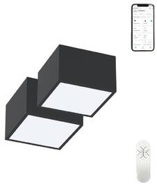 Stropní svítidlo IMMAX NEO sada 2x CANTO SMART 15x15cm 12W Zigbee 3.0 + DO černé

 obrázek produktu 2 z 4