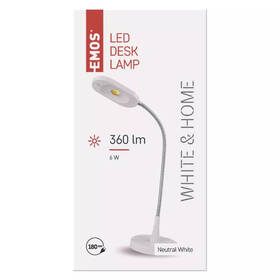 Stolní LED lampička EMOS White & Home, 5,5W bílá

 obrázek produktu 7 z 7