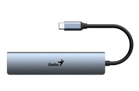 USB Hub Genius UH-545, USB-C/3x USB 3.0, 1x USB-C, 1x RJ-45 šedý

 obrázek produktu 2 z 2