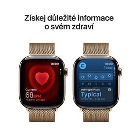Chytré hodinky Apple GPS + Cellular 46mm zlatý titan - zlatý milánský tah - M/L 

 obrázek produktu 4 z 7
