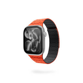 Řemínek Epico Magnetic+ Silicone na Apple Watch SE (44mm)/Series 1-9 (42/44/45mm) 10-11 (46mm)/Ultra (49mm) oranžový

 obrázek produktu 1 z 3