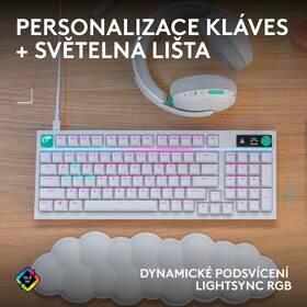 Klávesnice Logitech G316 X 98, US INT'L layout bílá

 obrázek produktu 16 z 18