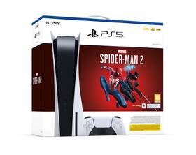 Herní konzole Sony PlayStation 5 + Marvel´s Spider-Man 2 bílá barva
