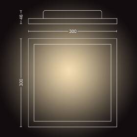 Stropní svítidlo Philips Aurelle White Ambiance panel čtvercový 30x30cm bílé

 obrázek produktu 3 z 7