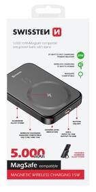 Powerbanka Swissten 5000 mAh, PD 20W (kompatibilní s MagSafe) černá

 obrázek produktu 1 z 1