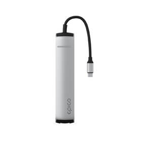 USB Hub Epico 6in1 Slim 8K USB-C/1× USB-C, HDMI, 3× USB 3.0 stříbrný

 obrázek produktu 2 z 5