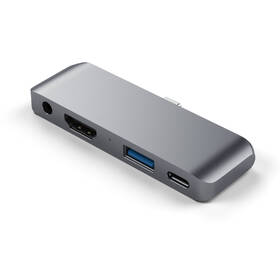 USB Hub Satechi USB-C Mobile Pro Hub (HDMI 4K,1x Jack 3,5mm,1x USB 3.0,1x USB-C) šedý

 obrázek produktu 2 z 8
