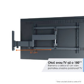 Držák TV Vogel’s TVM 3643W polohovatelný, pro úhlopříčky 40" až 77", nosnost 35 kg bílý

 obrázek produktu 5 z 13