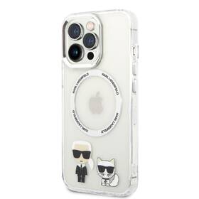 Kryt na mobil Karl Lagerfeld MagSafe Karl and Choupette na Apple iPhone 14 Pro průhledný

 obrázek produktu 1 z 3