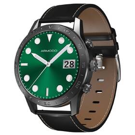 Chytré hodinky ARMODD Silentwatch 4 Pro černá s černým koženým řemínkem + silikonový řemínek 

 obrázek produktu 1 z 1