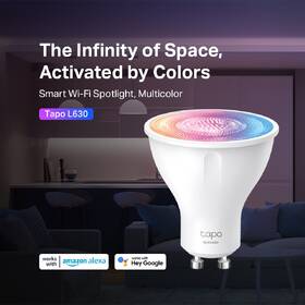 Chytrá žárovka TP-Link Tapo L630, Smart Wi-Fi, GU10, 3,7W, RGB 

 obrázek produktu 2 z 7