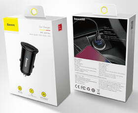 Adaptér do auta Baseus USB + USB-C, 30 W, QC 3.0 černý

 obrázek produktu 6 z 6