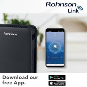 Teplovzdušný konvektor Rohnson R-088 Genius Wi-Fi černá barva

