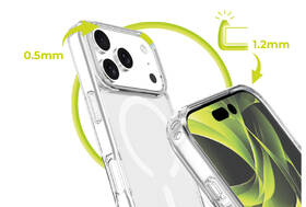 Kryt na mobil Mobile Origin Hybrid MagSafe na Apple iPhone 17 Pro průhledný

 obrázek produktu 5 z 9