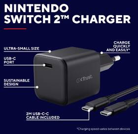 Napájecí adaptér Trust GXT 1258 65W GaN, Nintendo Switch 2 černá

 obrázek produktu 9 z 12