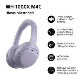 Sluchátka Sony WH-1000XM4C fialová

 obrázek produktu 14 z 16
