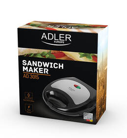 Sendvičovač Adler AD3015 černý/nerez

 obrázek produktu 5 z 5