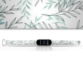 Řemínek Mi-Band na Xiaomi Mi Band 3/4 - motiv Akát, bílý 

 obrázek produktu 1 z 3