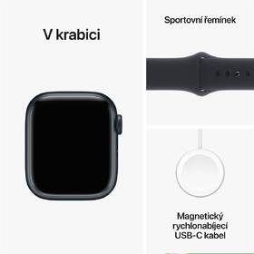 Chytré hodinky Apple GPS 45mm pouzdro z temně inkoustového hliníku - temně inkoustový sportovní řemínek - M/L 

 obrázek produktu 9 z 9