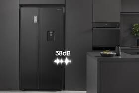 Americká lednice Hisense RS711N4WFD černá barva
