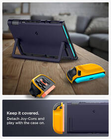 Pouzdro Spigen Nano Pop Blueberry Navy  - Nintendo Switch 2 modré/oranžové

 obrázek produktu 15 z 19