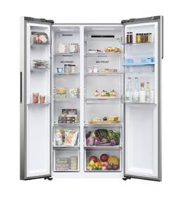 Americká lednice Haier HSR5918DWMP nerez
