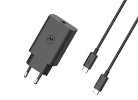 Nabíječka do sítě Motorola TurboPower 68W USB-C + kabel 1m černá barva
 Nabíječka do sítě Motorola TurboPower 68W USB-C + kabel 1m černá barva