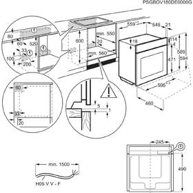 Trouba AEG BPE558370M nerez

