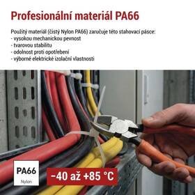 Stahovací pásky EMOS 250×4,8MM, 100KS bílé

 obrázek produktu 7 z 8