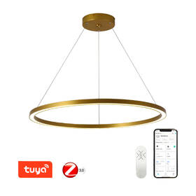 Závěsné svítidlo IMMAX NEO FINO SMART 1 kruh, 80cm, 60W, Zigbee 3.0, TUYA zlaté

 obrázek produktu 2 z 8