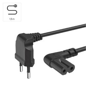 Kabel Hama napájecí, kolmé euro vidlice, 1,5  m černý

 obrázek produktu 4 z 8