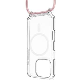 Kryt na mobil FIXED MagPure Neck s růžovou šňůrkou na krk na Apple iPhone 16 Pro Max průhledný

 obrázek produktu 1 z 1