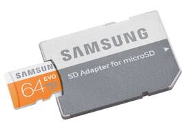 Paměťová karta Samsung 64GB UHS-I U1 (48R/10W) + adapter 

 obrázek produktu 2 z 3