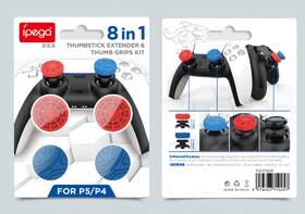 Opěrky pro palce iPega P5029A pro PS5/PS4 4ks červený/modrý

 obrázek produktu 4 z 4