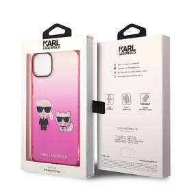 Kryt na mobil Karl Lagerfeld Gradient Karl and Choupette na Apple iPhone 14 Plus růžový

 obrázek produktu 4 z 4