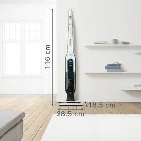 Tyčový vysavač Bosch BCH86HYG2 Athlet ProHygienic 28Vmax, Serie 6 bílá barva
