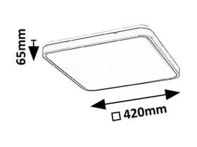 Stropní svítidlo Rabalux ALENZO 36W, 2300 lm, stmívání, ovládání černé

 obrázek produktu 2 z 3