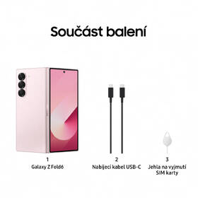 Mobilní telefon Samsung Galaxy Z Fold6 5G 12 GB / 1 TB růžová barva
