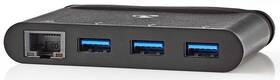 USB Hub Nedis 4v1 USB-C/1x RJ45, 3x USB-A 

 obrázek produktu 2 z 4