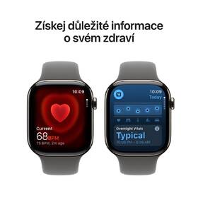 Chytré hodinky Apple GPS + Cellular 46mm přírodní titan - skálově šedý sportovní řemínek - S/M 

 obrázek produktu 4 z 7