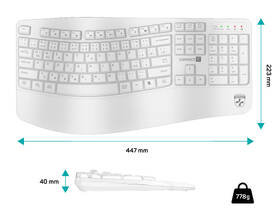 Klávesnice Connect IT For Health ErgoOffice, CZ/SK layout bílá

 obrázek produktu 4 z 5