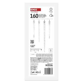 Vánoční osvětlení EMOS 160 LED girlanda - rampouchy, 6 ks, 2 m, venkovní i vnitřní, studená bílá 

 obrázek produktu 5 z 5