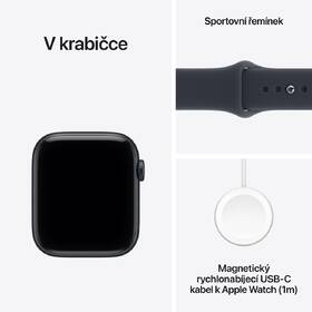 Chytré hodinky Apple GPS 44 mm temně inkoustový hliník, námořnicky modrý sportovní řemínek - M/L 

 obrázek produktu 6 z 6