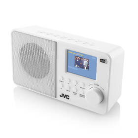 Radiopřijímač s DAB+ JVC RA-E611W-DAB bílá barva

